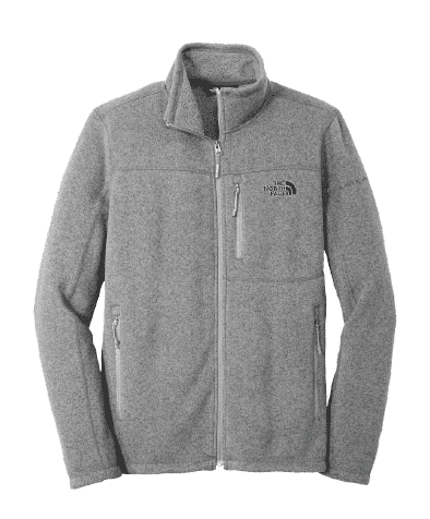 The North Face Men’s Medium Grey Heather Sweater Fleece Jacket 
