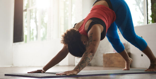 woman doing yoga for better joint health