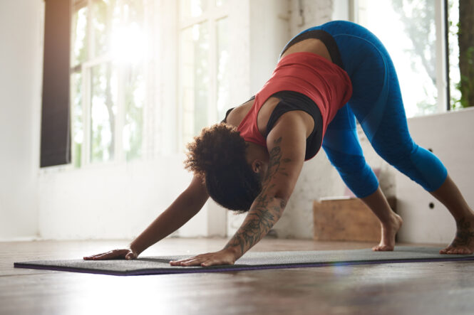 woman doing yoga for better joint health